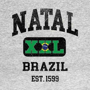 Natal, Brazil - XXL Athletic design T-Shirt